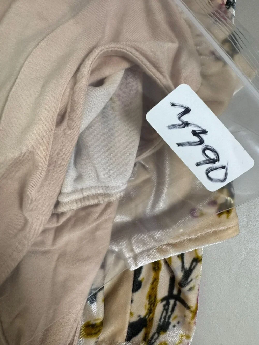 Intimately Free People Babe Slouchy Floral Velvet Bodysuit Dolman Beige size XS